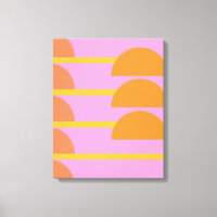 Cute Colourful Geometric Scandinavian Art Pink