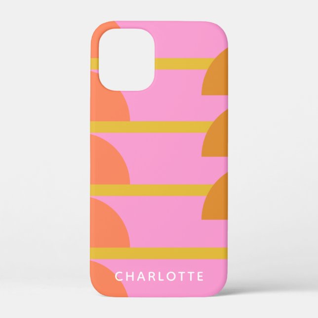 Cute Colourful Geometric Scandinavian Personalised Case-Mate iPhone Case (Back)