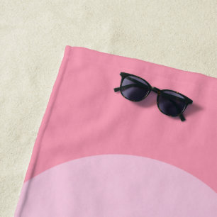 Cute Colourful Geometric Shapes Collage Artwork Beach Towel