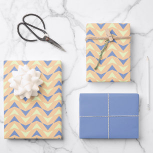 Cute Colourful Geometric Triangles Pattern Wrapping Paper Sheet