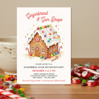 Cute Colourful Gingerbread House Decorating Party