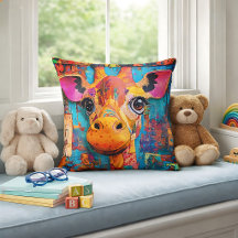 Cute Colourful Giraffe