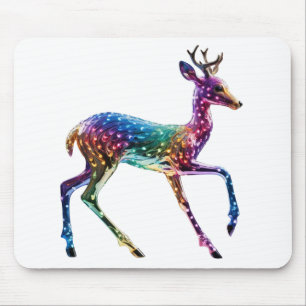 Cute Colourful Giraffe Mouse Mat
