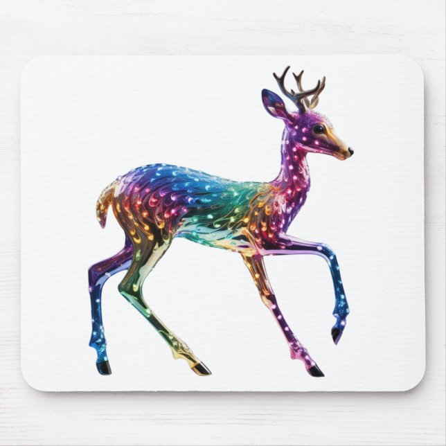 Cute Colourful Giraffe Mouse Mat (Front)