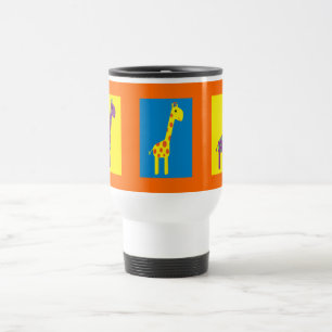 Cute & Colourful Giraffes Customisable Travel Mug