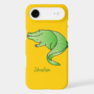 Cute Colourful Green and Yellow Alligator
