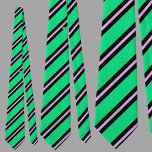 Cute Colourful Green Stripes Pattern          Tie<br><div class="desc">The cute Colourful Green Stripes Pattern necktie is a perfect gift for Christmas and birthdays.</div>