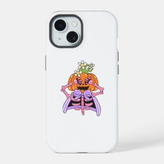 Cute & Colourful Halloween Bones iPhone 15 Case