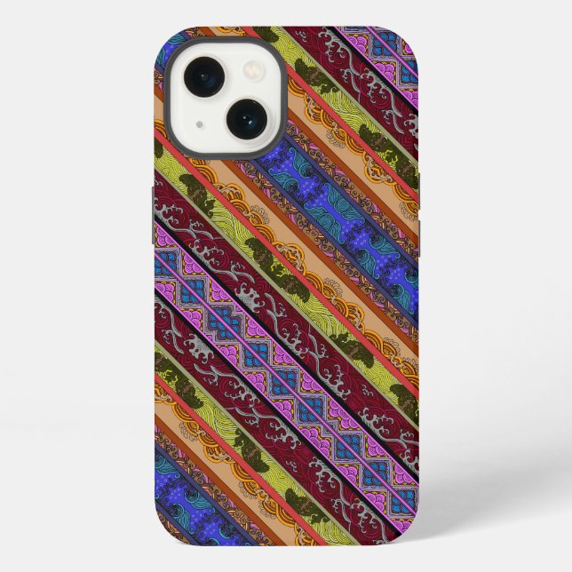 Cute colourful hand drawing iPhone case (Back)