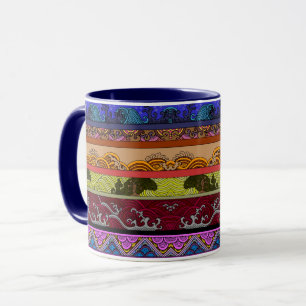 Cute colourful hand drawing  mug