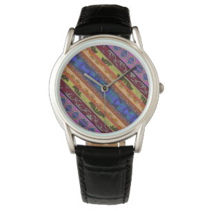 Cute colourful hand drawing mug watch