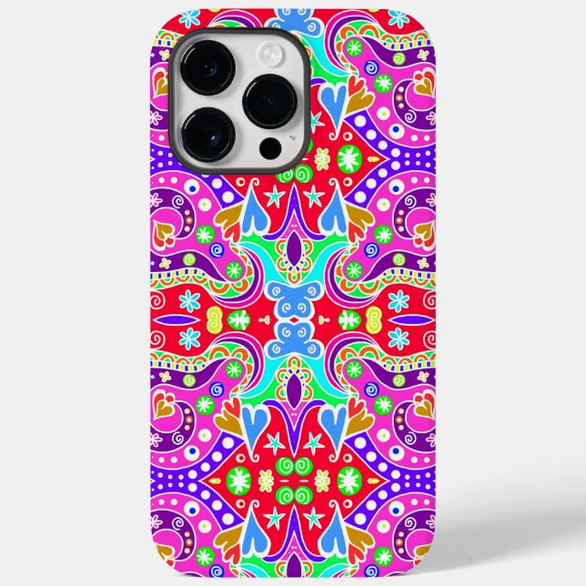 Cute colourful hand drawn pattern envelope Case-Mate iPhone case (Back)
