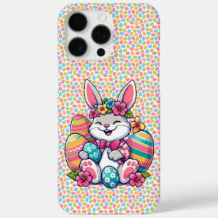 Cute, & colourful Hawaiian/tropical Easter bunny iPhone 16 Pro Max Case