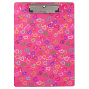 Cute Colourful Heart  Clipboard