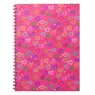 Cute Colourful Heart Notebook