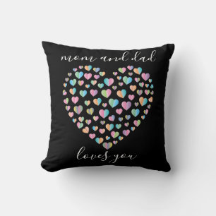 Cute Colourful Heart Pattern Cushion