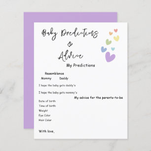 Cute & Colourful Hearts Baby Shower Game Flyer