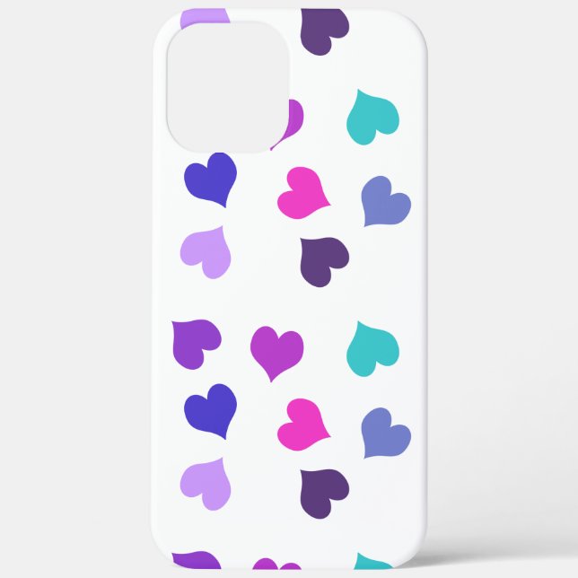 Cute colourful hearts Case-Mate iPhone case (Back)