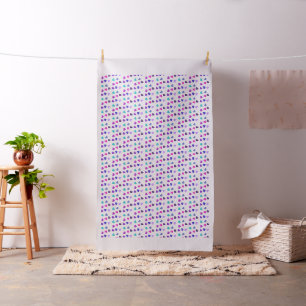 Cute colourful hearts fabric
