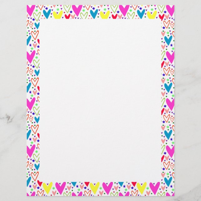 Cute colourful hearts pattern (Front)