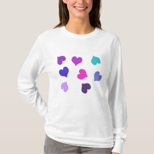 Cute colourful hearts T-Shirt