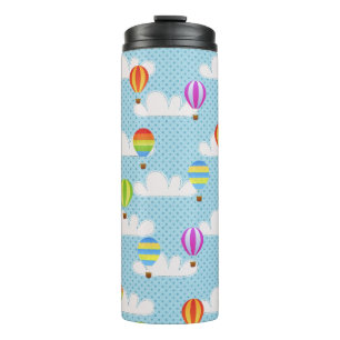 Cute Colourful Hot Air Balloons Pattern Thermal Tumbler