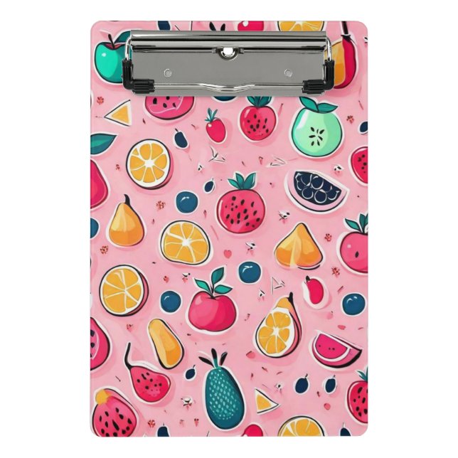 Cute colourful ice cream cones  mini clipboard (Front)