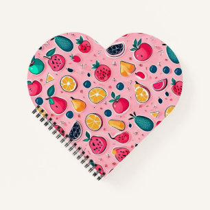 Cute colourful ice cream cones  notebook
