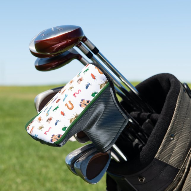 Cute Colourful Insect Pattern Golf Head Cover (In Situ)