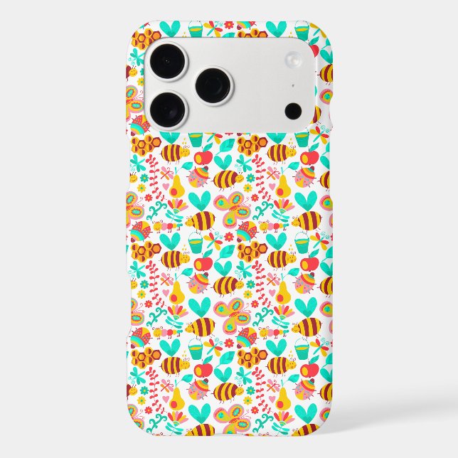 Cute colourful insects patterns (Back)