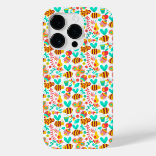 Cute colourful insects patterns Case-Mate iPhone 14 pro case