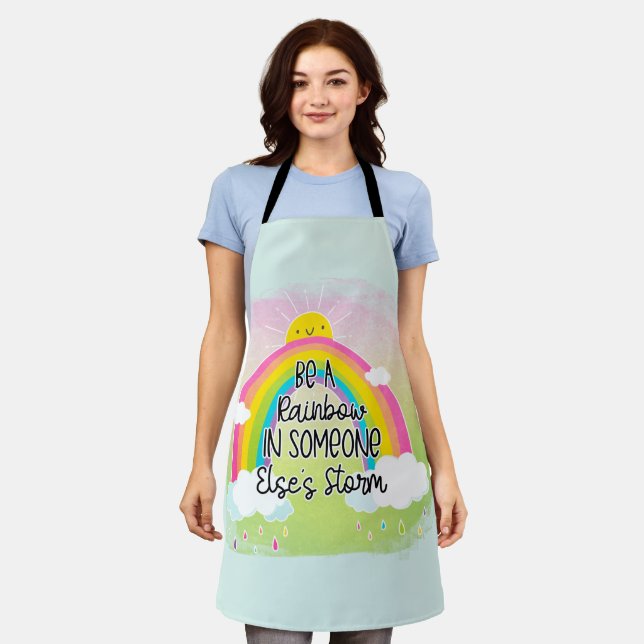 Cute & Colourful Inspirational Apron (Worn)
