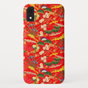 Cute colourful japanese floral patterns iPhone XR case