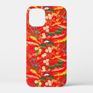 Cute colourful japanese floral patterns iPhone 12 mini case