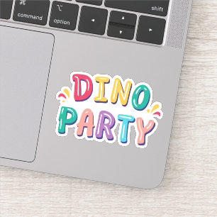 cute colourful kid's dino birthday party 