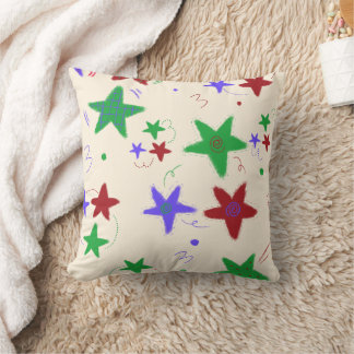 Cute Colourful Little Stars Cushion