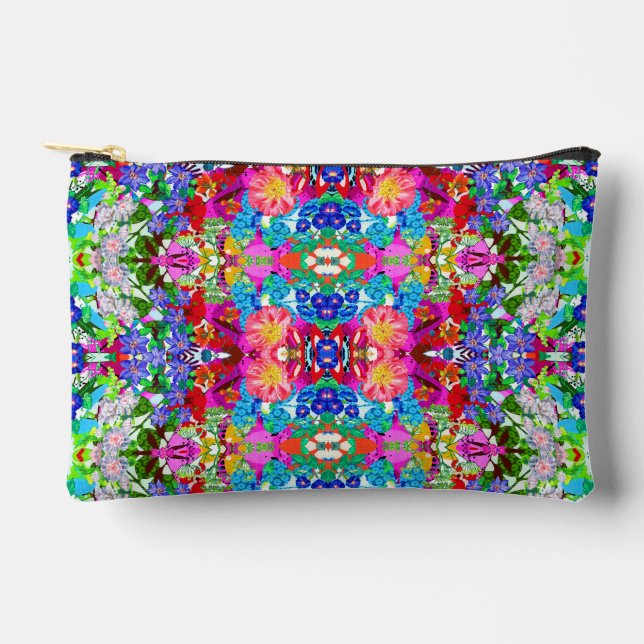 Cute colourful magic flowers All-Over-Print T-Shir Accessory Pouch (Front)