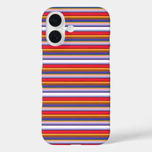 Cute colourful magic stripes iPhone 16 case