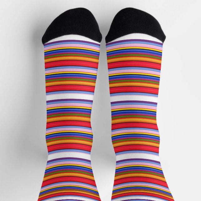 Cute colourful magic stripes socks (Top)