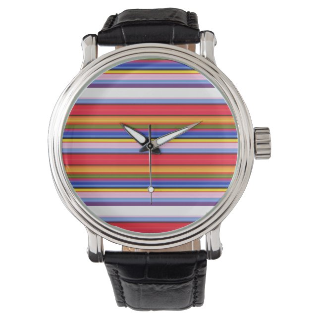 Cute colourful magic stripes watch (Front)