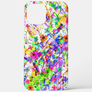 Cute colourful magic summer flowers iPhone 12 pro max case