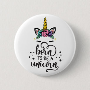 Cute Colourful Magical Unicorn 6 Cm Round Badge