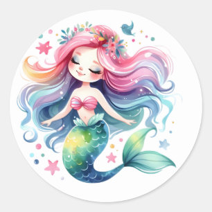 Cute Colourful Mermaid Stickers