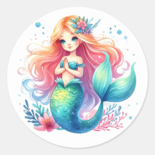 Cute Colourful Mermaid Stickers