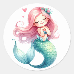 Cute Colourful Mermaid Stickers