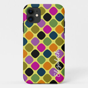 Cute Colourful Modern Geometric Pattern 4 iPhone 11 Case
