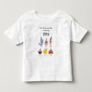 Cute Colourful Monsters Funny Boys Birthday Party Toddler T-Shirt