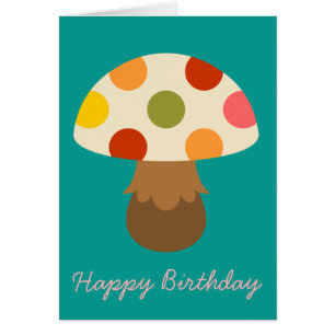 Cute colourful mushrooms