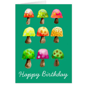 Cute colourful mushrooms