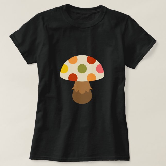 Cute colourful mushrooms T-Shirt (Design Front)